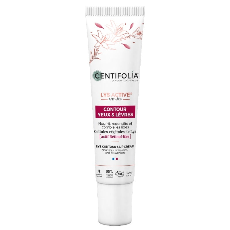 Centifolia - Crème contour yeux et lèvres BIO lys 15ml