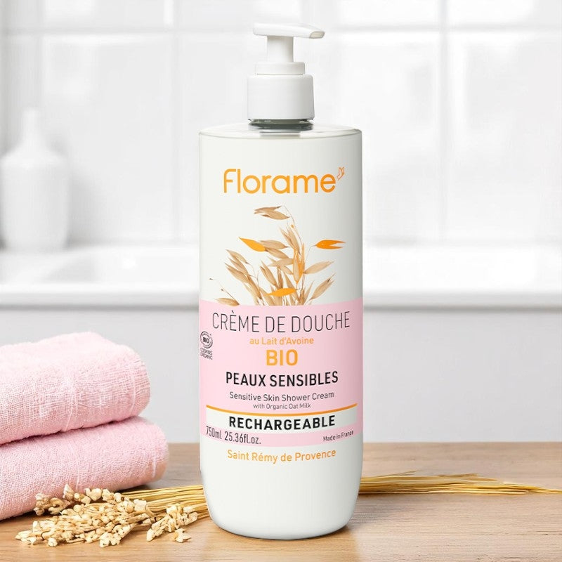 Florame - Crème de douche BIO lait d'avoine 750ml