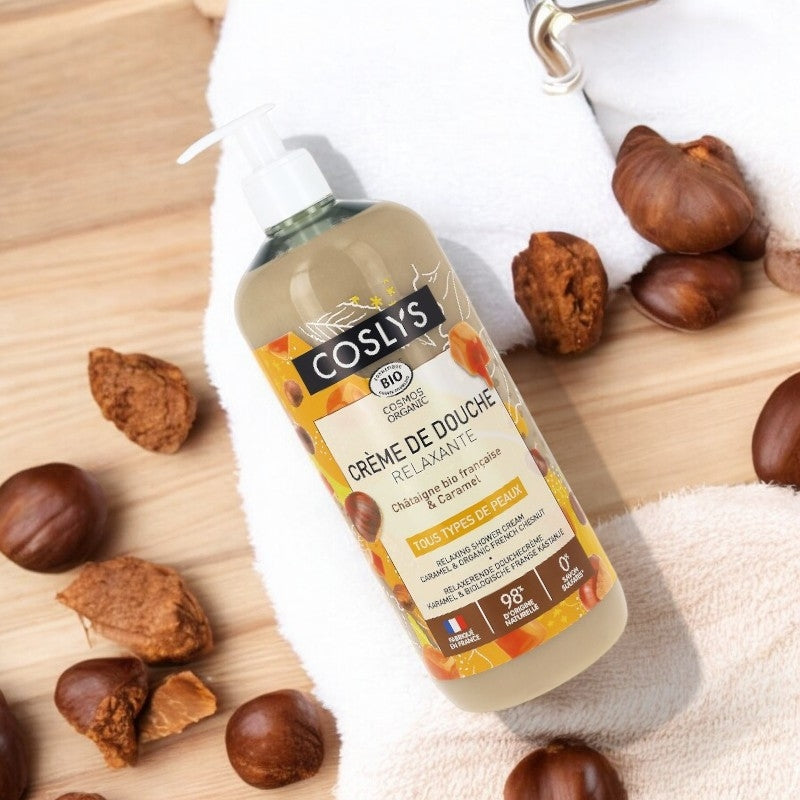 Coslys - Entspannende Duschcreme Kastanie & Karamell BIO 1l