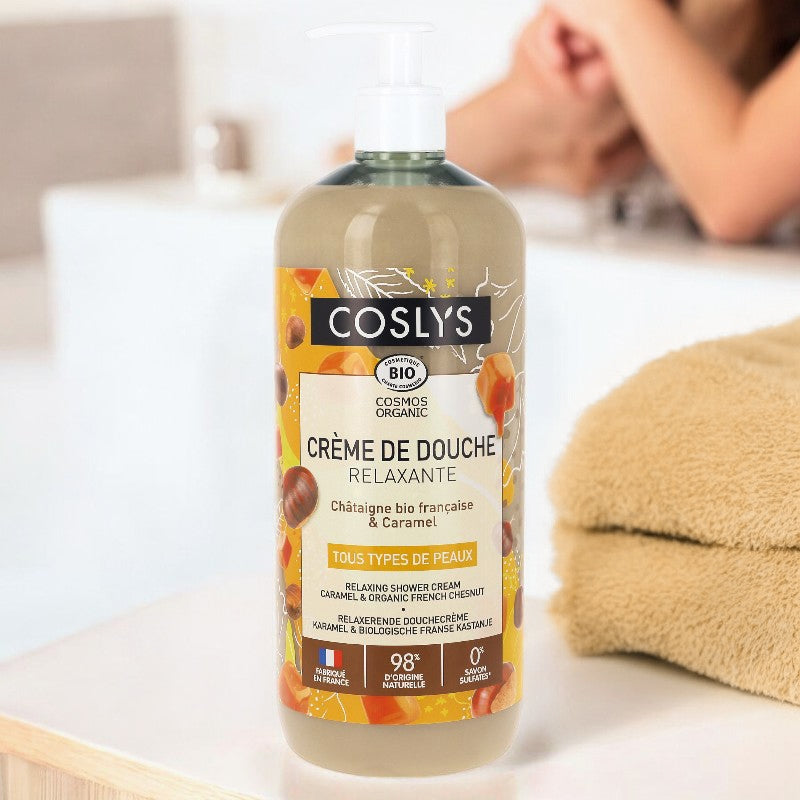 Coslys - Entspannende Duschcreme Kastanie & Karamell BIO 1l