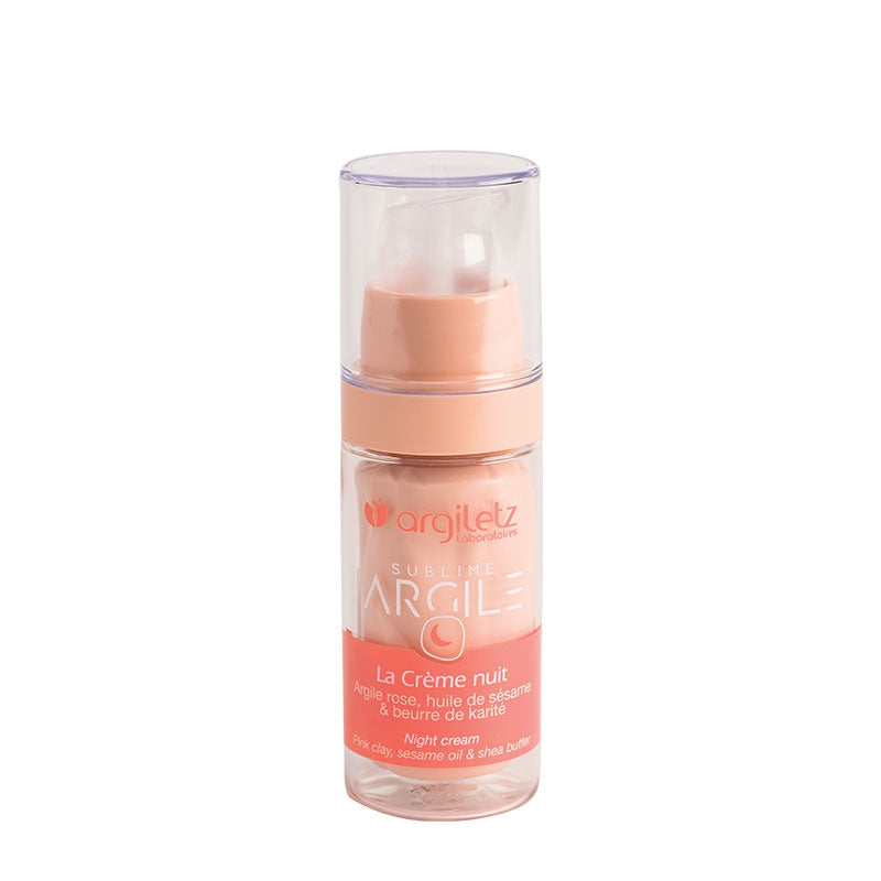 Argiletz - Crème de nuit argile rose & sésame 30ml
