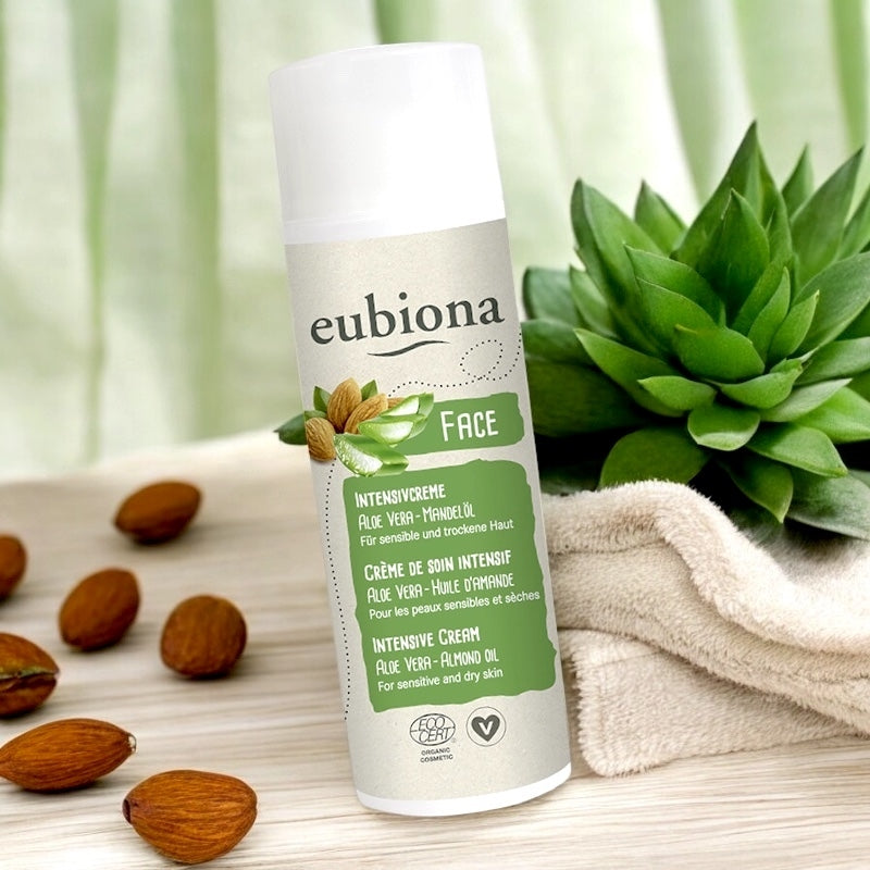 Eubiona - Crème de soin intensif BIO aloe vera & amande 50ml