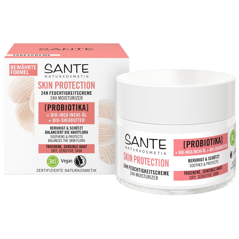 Crème hydratante 24h Skin Protection BIO probiotique