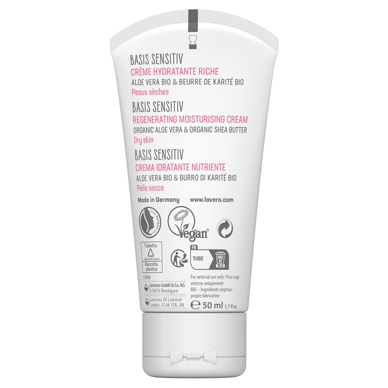 Lavera - Crème hydratante riche BIO aloe vera & karité 50ml