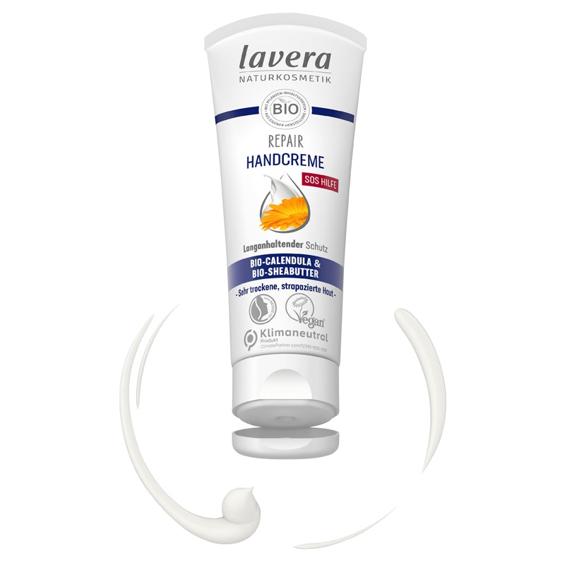 Lavera - Crème mains réparation BIO calendula & beurre de karité 75ml