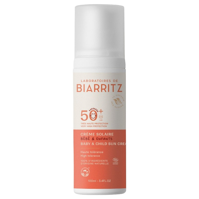 Laboratoires de Biarritz - Crème solaire visage et corps enfant BIO IP 50 100ml