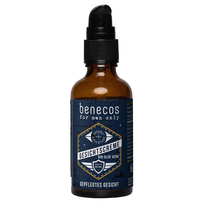 Benecos - Crème visage homme aloe vera BIO 50ml