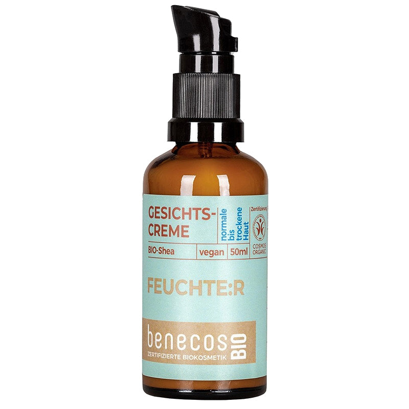 Benecos - Crème visage peau normale à sèche karité BIO 50ml