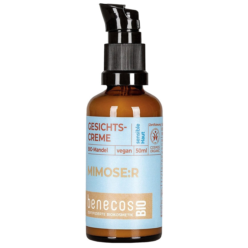 Benecos - Crème visage peau sensible amande BIO 50ml