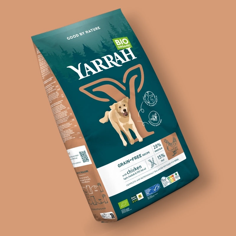 Yarrah Bio-Hundefutter mit Huhn, getreidefrei - 2 kg