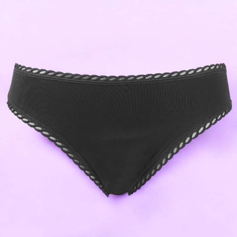 Anaé - Culotte menstruelle noire taille 38 flux léger