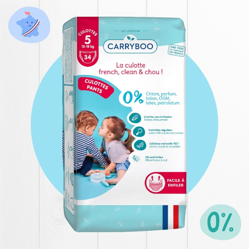 Carryboo - Windelhosen Größe 5 - 12-18kg - 34 Stück