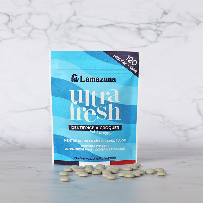 Lamazuna - Zahnputztabletten Minze mit Fluorid BIO 120 Tabletten