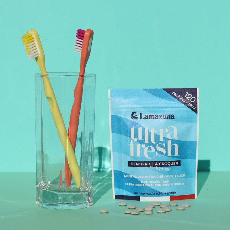 Lamazuna - Zahnputztabletten Minze mit Fluorid BIO 120 Tabletten