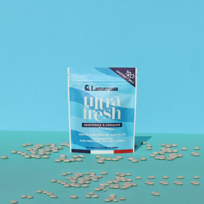 Lamazuna - Zahnputztabletten Minze mit Fluorid BIO 120 Tabletten