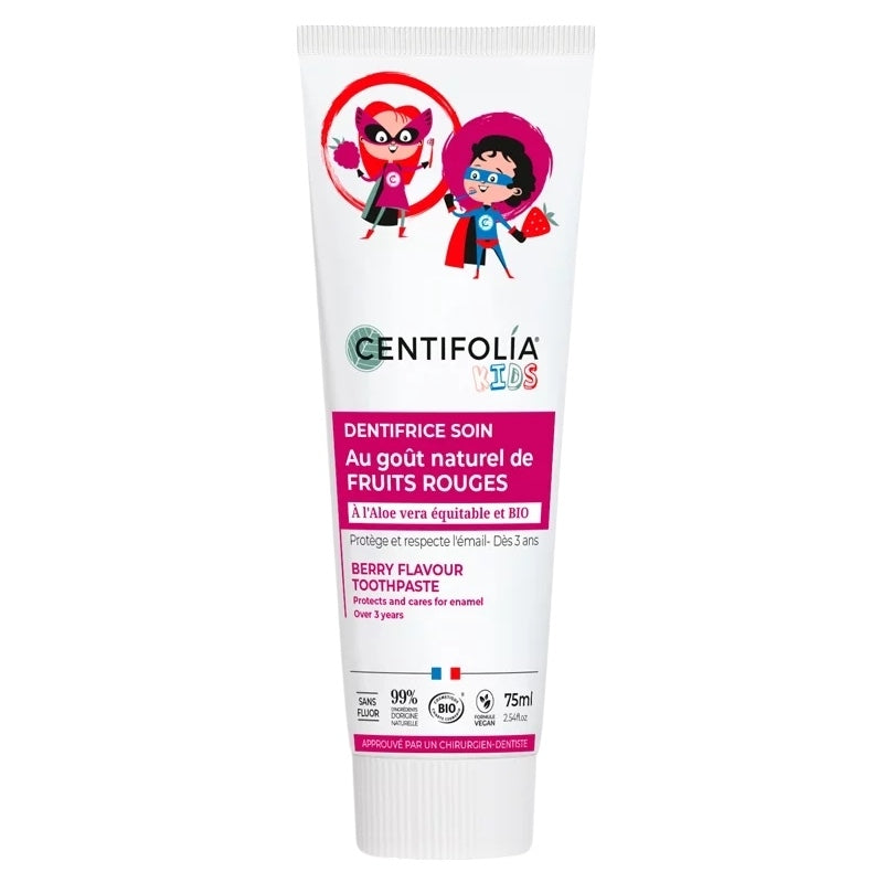 Centifolia - Dentifrice enfants BIO fruits rouges sans fluor 75ml