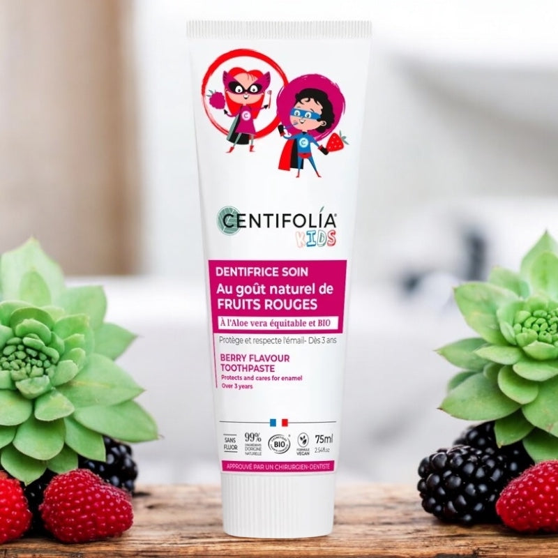 Centifolia - Dentifrice enfants BIO fruits rouges sans fluor 75ml