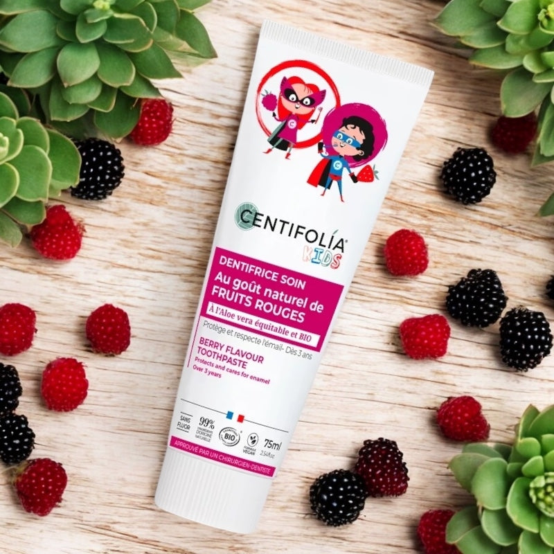 Centifolia - Dentifrice enfants BIO fruits rouges sans fluor 75ml