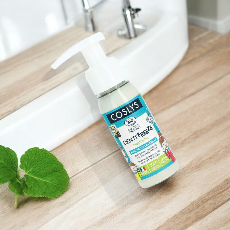 Coslys - Familien-Zahnpasta Minze ohne Fluorid BIO 55g