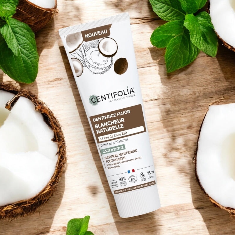 Centifolia - Zahnpasta für natürliche Weissheit Kokos & Minze mit Fluorid BIO 75ml