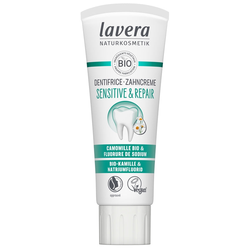 Lavera - Zahnpasta Sensitiv & Repair Kamille mit Fluorid BIO 75ml