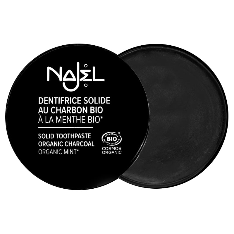 Dentifrice solide BIO au charbon & menthe - sans fluor