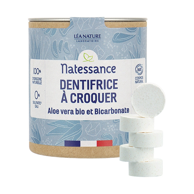 Dentrifice à croquer blancheur aloe vera & bicarbonate