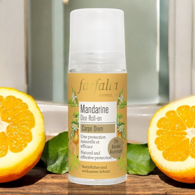 Farfalla - Déodorant à bille fraîcheur BIO mandarine 50ml