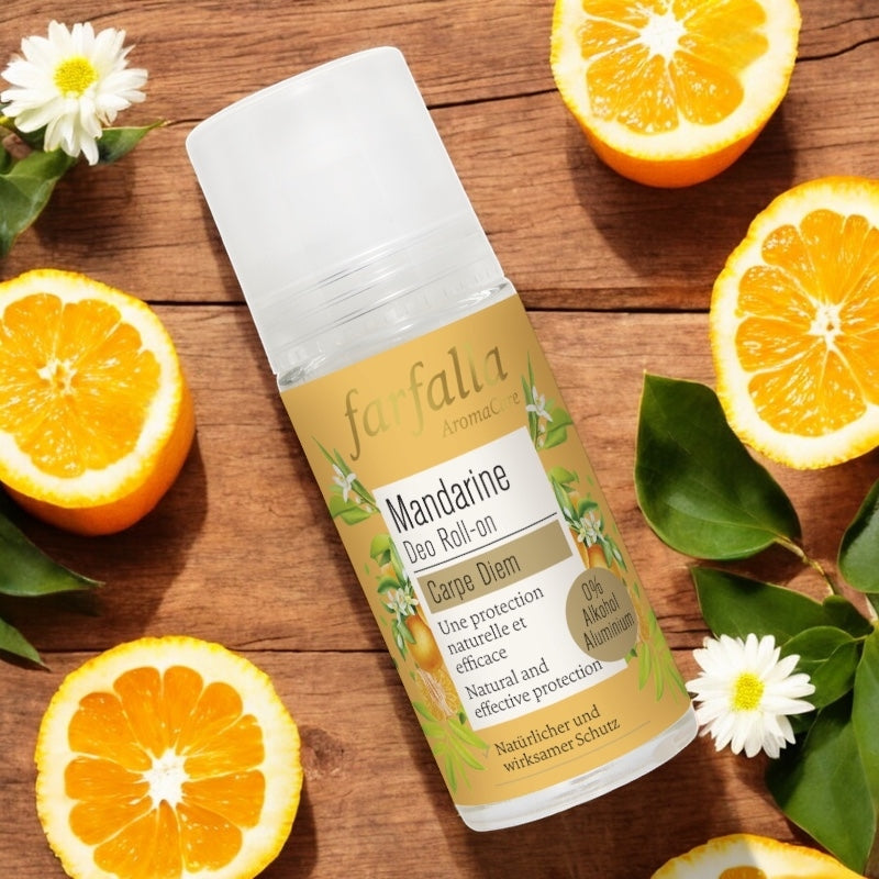Farfalla - Déodorant à bille fraîcheur BIO mandarine 50ml
