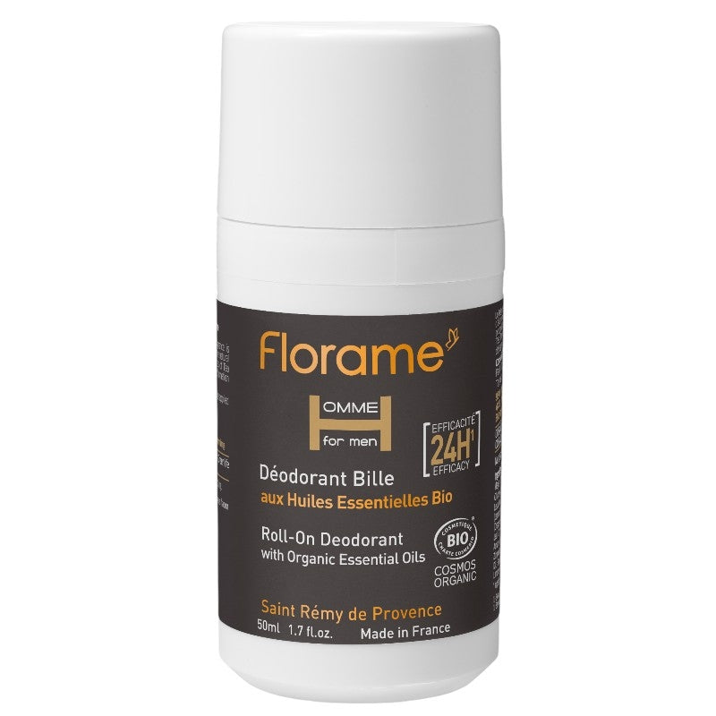 Florame - Déodorant à bille homme BIO tea tree & palmarosa 50ml