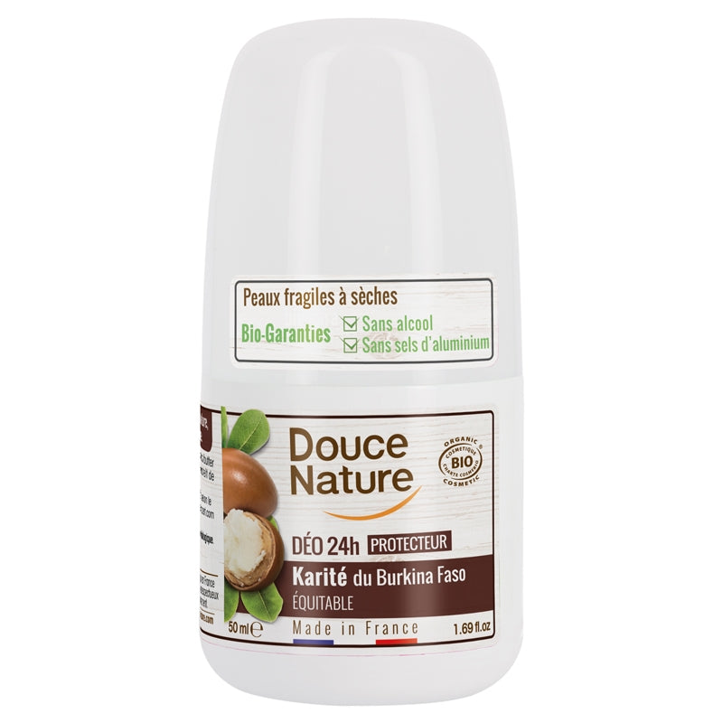 Douce Nature - Deo Roll-On 24h-Schutz Sheabutter BIO 50ml