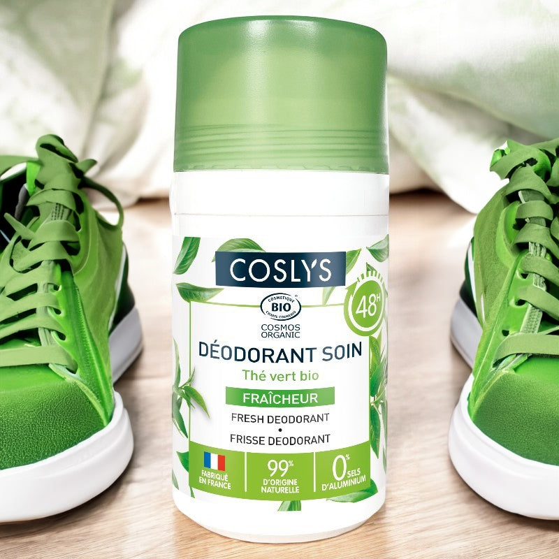 Coslys - Déodorant à bille soin fraîcheur BIO thé vert 50ml