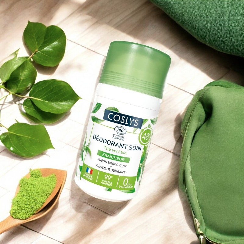 Coslys - Déodorant à bille soin fraîcheur BIO thé vert 50ml