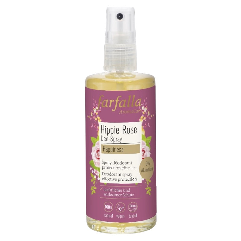 Farfalla - Déodorant spray BIO rose, iris, vanille & orange 100ml