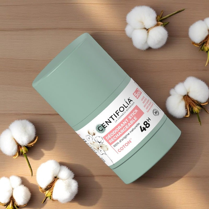 Centifolia - Déodorant stick rechargeable BIO fleur de coton 50g
