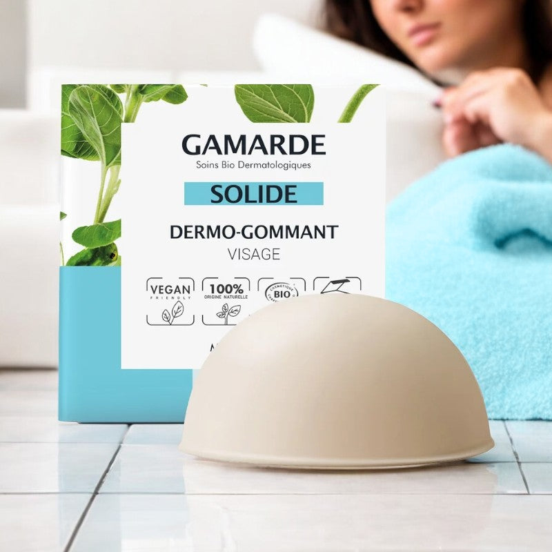Gamarde - Dermo-gommant solide BIO - visage - perlite - 32ml