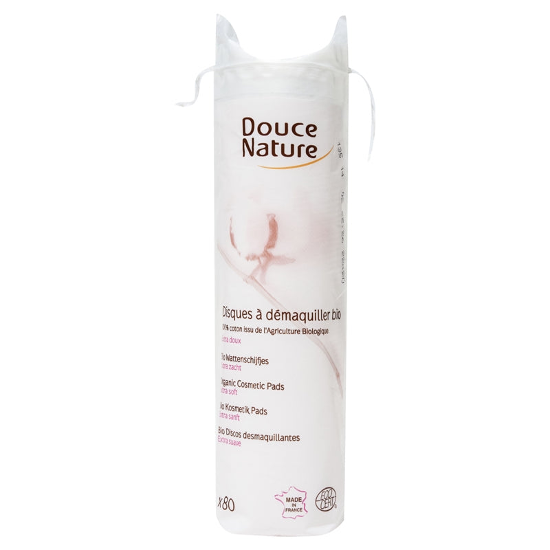 Douce Nature - Disques à démaquiller en coton BIO 80 disques