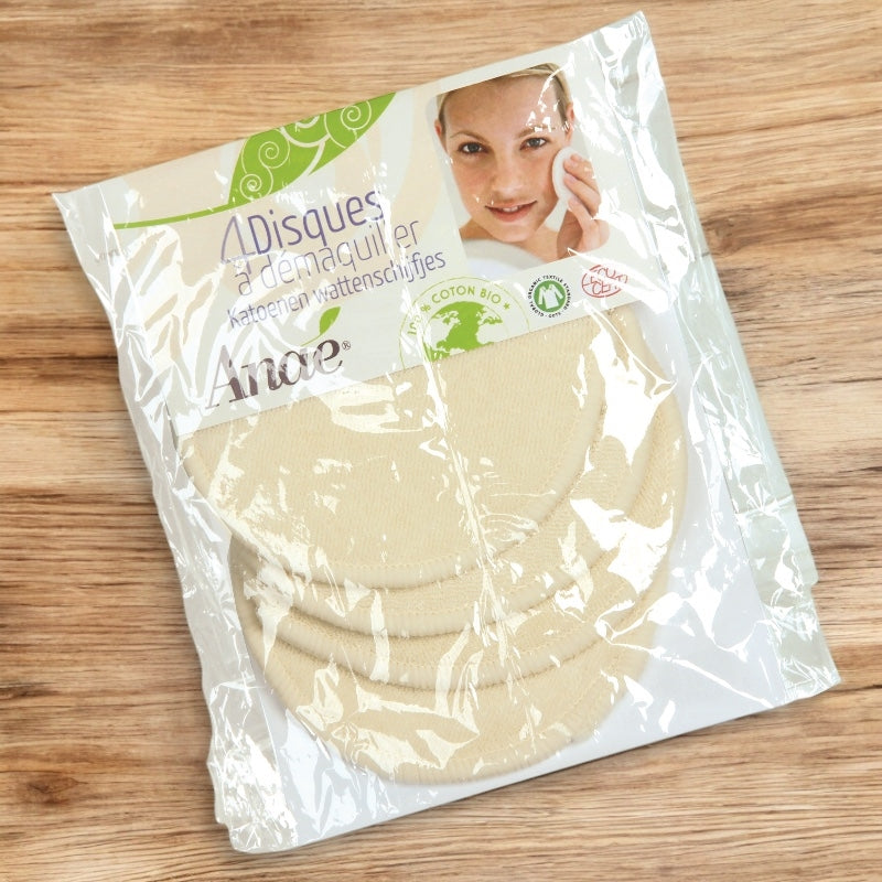 Anaé - Waschbare Make-up-Entferner-Pads aus Bio-Baumwolle - 4 Stück
