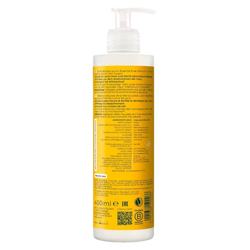 Douche & shampooing bébé calendula BIO