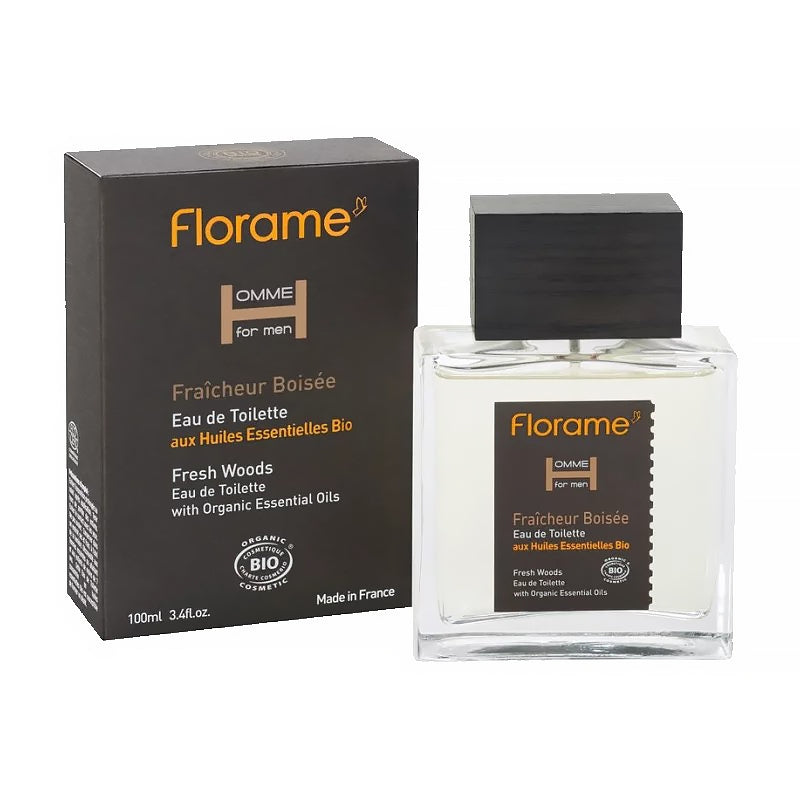Florame - Eau de Toilette für Männer mit holziger Frische BIO 100ml