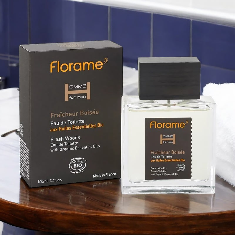 Florame - Eau de Toilette für Männer mit holziger Frische BIO 100ml