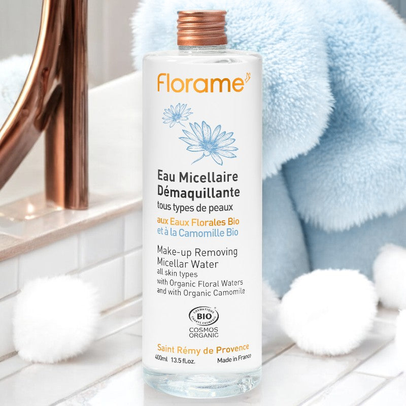 Florame - Mizellen-Reinigungswasser für Gesicht & Augen Kamille BIO 400ml