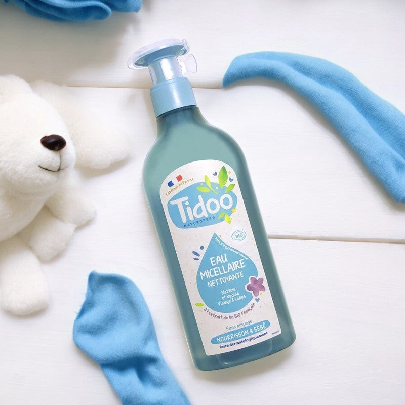 Eau micellaire nettoyante bébé BIO lin