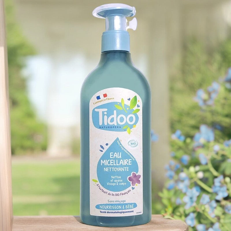 Bio-Mizellenwasser für Babys mit Leinsamen - 500 ml - Tidoo