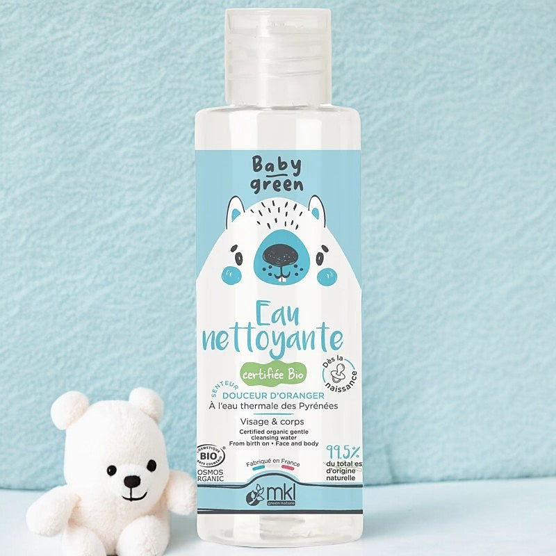 Eau nettoyante bébé BIO fleur d'oranger & jasmin