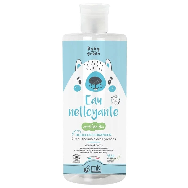 Eau nettoyante bébé BIO fleur d'oranger & jasmin