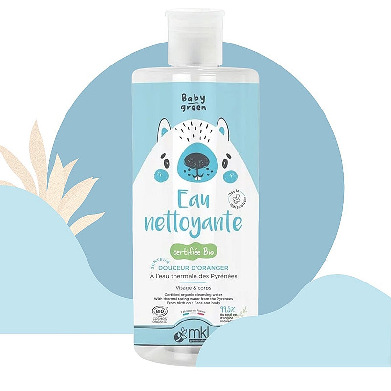 Eau nettoyante bébé BIO fleur d'oranger & jasmin
