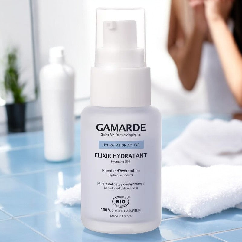 Gamarde - Feuchtigkeitselixier BIO - Feuchtigkeitsbooster - empfindliche Haut - 30ml