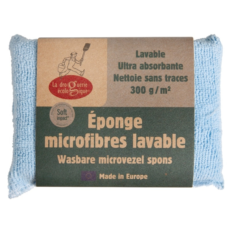 La Droguerie Écologique - Éponge bleue en microfibres universel