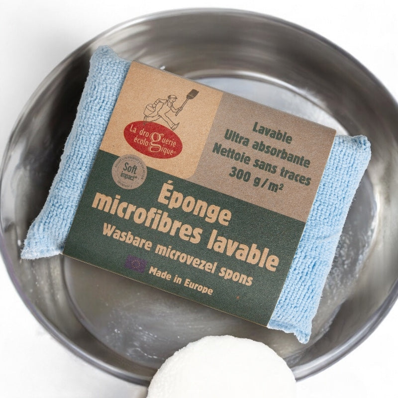 La Droguerie Écologique - Éponge bleue en microfibres universel